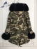 Mr and Mrs italy parka camouflage Black fox fur